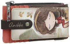 Anekke Kartenbörse Muse bestickt aufklappbar Print