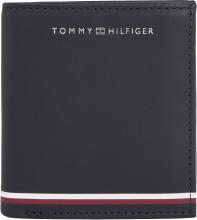 Geldbörse Herren Tommy Hilfiger coffee bean RFID Schutz Leder TH Corp  Leather CC and Coin