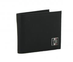 Geldbörse Tommy Hilfiger Black Schwarz Solid mini ohne Münzfach