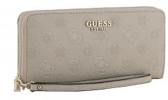 Guess Phoebe Portemonnaie Logoprägung Taupe