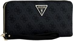 Geldbörse grau schwarz Logoprint Ziparound Guess Laurel