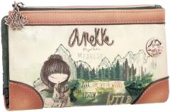 Damenbrieftasche Anekke The Forest bestickt Lumberjack Ahorn beige braun Kanada