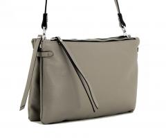 Gianni Chiarini Abendtasche Hermy Tortora grau zweigeteilt