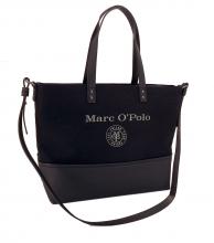 Marc OPolo Shoppertasche Stoff Canvas Aufdruck Black