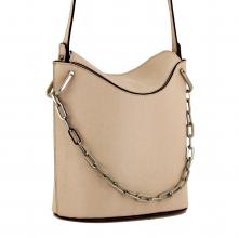 Gianni Chiarini Umhängetasche silber Kette nudo beige