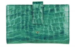 Golden Head Cayenne Geldtasche petrol Krokoprägung