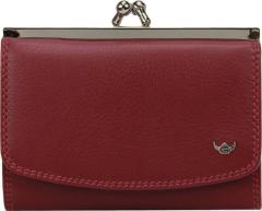 Lederbörse mit Metallbügel Golden Head Polo Rot