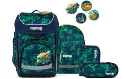 Grundschulset Ergobag Cubo DrachenbezwingBär dunkelblau grün