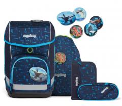 Grundschulset Schultasche Federmappe Sportbeutel ergobag cubo TiefseetauchBär blau