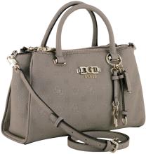 Guess Anise Kurzgrifftasche Dark Taupe Logoprägung