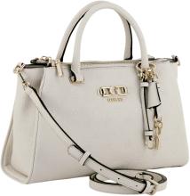 Guess Anise Kurzgrifftasche Stone Hellbeige Logoprägung