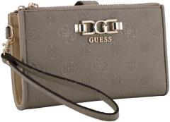Guess Anise SLG Damengeldbörse Dark Taupe Logoprägung