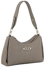 Guess Anise Schultertasche Dark Taupe Logoprägung