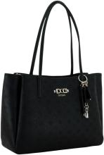 Guess Anise Shoppertasche Laptopfach Schwarz Logoprägung