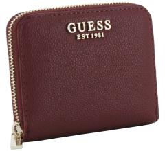kompakte Geldbörse dunkelrot Guess Laurel II SLG Wine