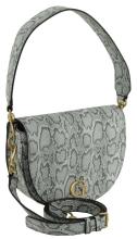 Damenhenkeltasche Guess Reptilienoptik Python Danna Grau