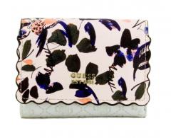 Guess Geldtasche Rayna SLG Prägung Floral rosa weiß