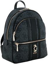 Guess Citybackpack Erenia Coal Logo schwarz grau