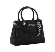 Guess Henkeltasche Brinkley Black Schwarz Stepp Naht Charm