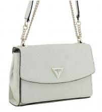 geprägte Überschlagtasche hellbeige Guess Cresidia II Bone Logo