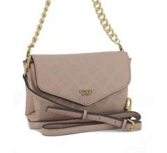 Überschlagtasche Logoprägung Guess Zanelle Mini Biscuit Logo altrosa