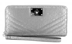 Guess Portemonnaie Halley SLG Ice Silber