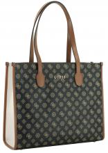 Shoppertasche mit Logoprint Guess Silvana Mocha Logo Multi