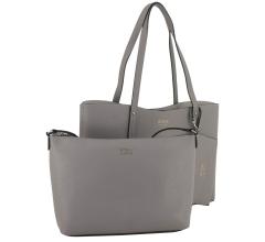 Wendetasche mit Pochette Guess Brenton Reversible Tote Dark Taupe