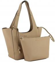Guess Shopper Helina mit Innentasche hellbraun beige