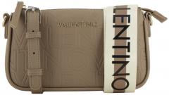 schmale Crossbody Bag Valentino Logoprägung taupe Pansy chic Statement