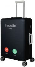 Kofferhülle Travelite Calling schwarz M elastisch