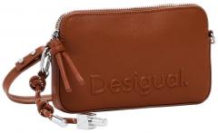 schmale Crossovertasche Desigual Handy Julia braun