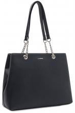 Maritimer Chic L.Credi Kettenhenkel Tasche Oreana Marineblau vegan