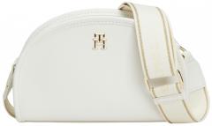 kleine Tommy Hilfiger Half Moon Crossovertasche Monotype Ecru