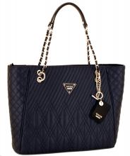Handtasche XL Guess Eddie Kette Sapphire Blau