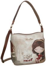 Anekke Umhängetasche MUSE Beige mit Print