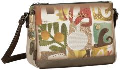 Schultertasche Anekke Muse Amphora bestickt farbenfroh dreigeteilt