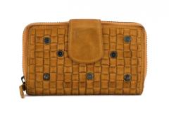 Harbour 2nd Flecht Portemonnaie Lucinda Mustard gelb Nieten