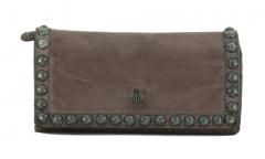 Harbour 2nd Geldbörse Vintage Lissy Grey Plain and Studs graubraun