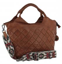 Harbour 2nd  Fashion Lights Shoppertasche Venezia cognacbraun Laptop