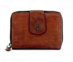 Damenbörse Harbour 2nd Isidora Cognac Vintage braun Leder