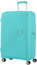 Hartschalekoffer türkis American Tourister Soundbox Spinner 77cm erweiterbar