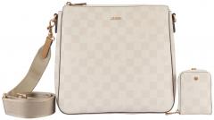 Shoulderbag Joop Cortina Piazza Jasmina Birch hellbeige Schachbrett