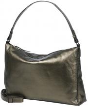 Burkely Ledertasche Gun Metal Creased Crystal Wide Hobo