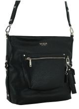 Beuteltasche Guess Marsha Crossbody Bucket Bag schwarz