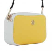 Tommy Hilfiger Umhängetasche TH Essence Crossover CB gelb weiß vivid yellow