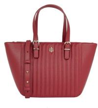 dunkelroter Minishopper Tommy Hilfiger Timeless Small Tote Quilted