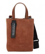 Henkeltasche Tote XS caramel braun Liebeskind Bauchtasche velour