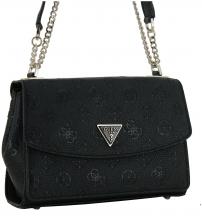 Guess Cresidia II Abendtasche schwarz Logoprägung