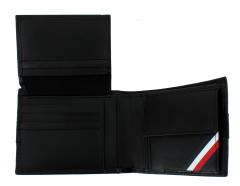 Herrengeldtasche Tommy Hilfiger Downtown Flap schwarz Leder